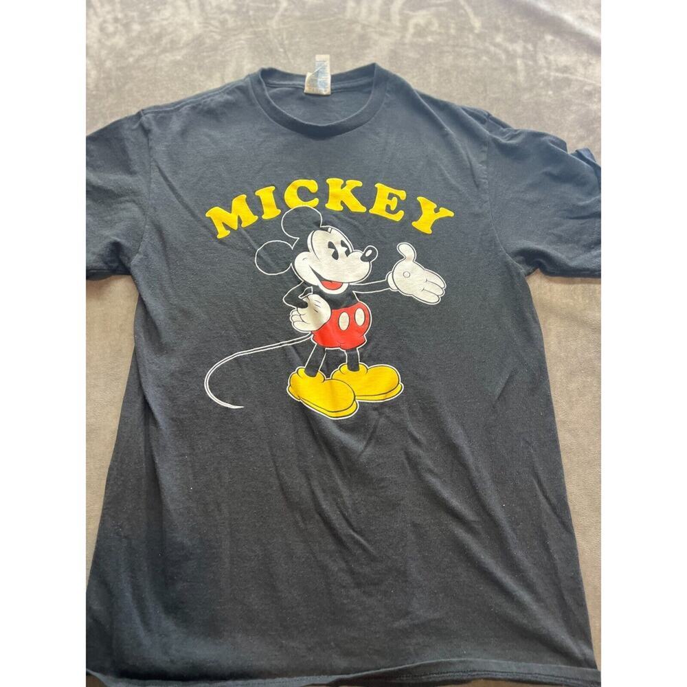 Vintage Black Disney Mickey Mouse Shirt‎ Size Medium